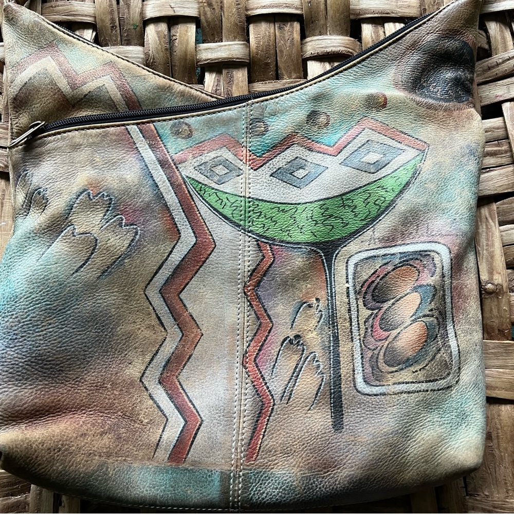 Artistic Leather Shoulder Bag